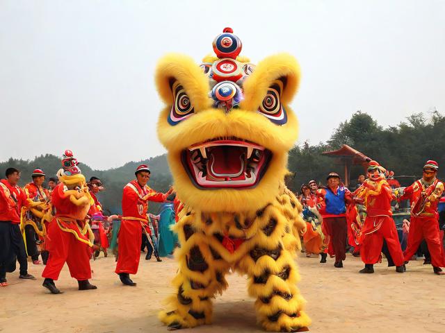 九游体育网站_ 乡村传统舞狮比赛，文化的节奏与运动的激情