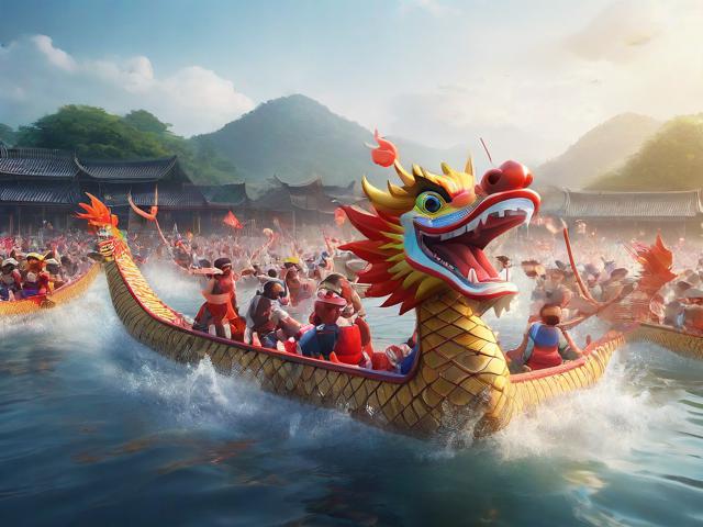 九游体育网站_ 乡村特色龙舟赛，传承水文化的激情盛会，体育赛龙舟游戏