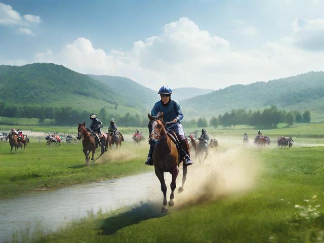 九游体育网站_ 乡村荒野骑马赛，驰骋在原生态的绿色天堂